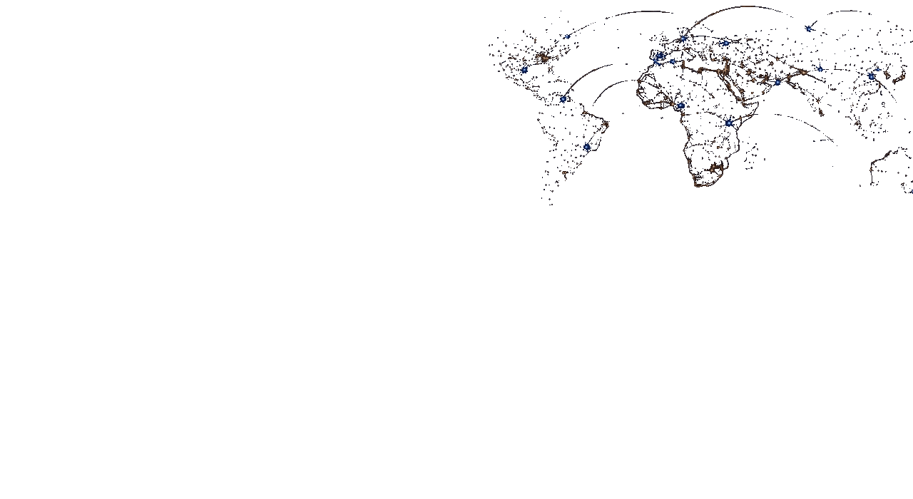 Africa Global Connection Map